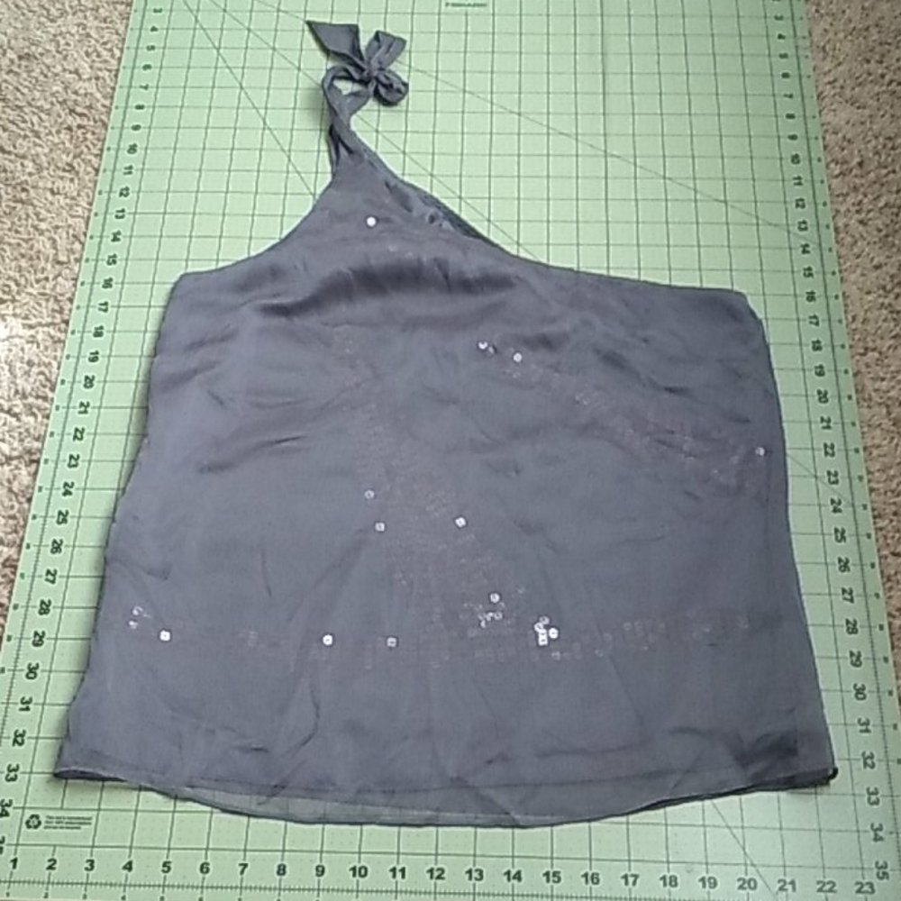 The Limited one shoulder Blouse M Grey